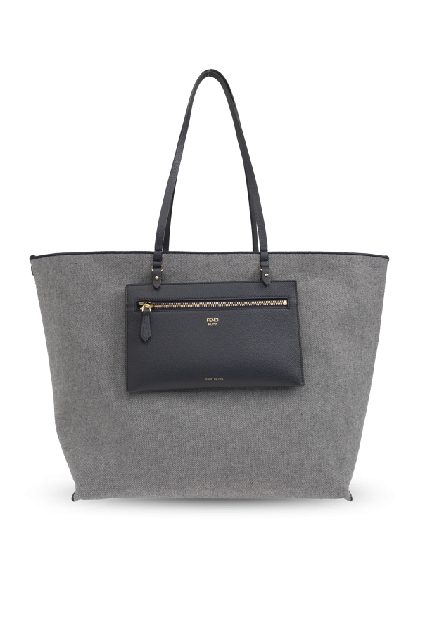 Grey Reversible 'Roll Large' shopper bag Fendi - Vitkac France